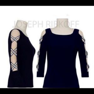 NWT Joseph Ribkoff ladies crystal arm top …
